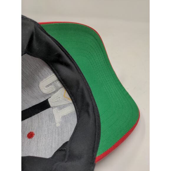 Caterpillar CAT Snapback Hat OSFA Black & Red Embroidered Logo - Picture 9 of 10